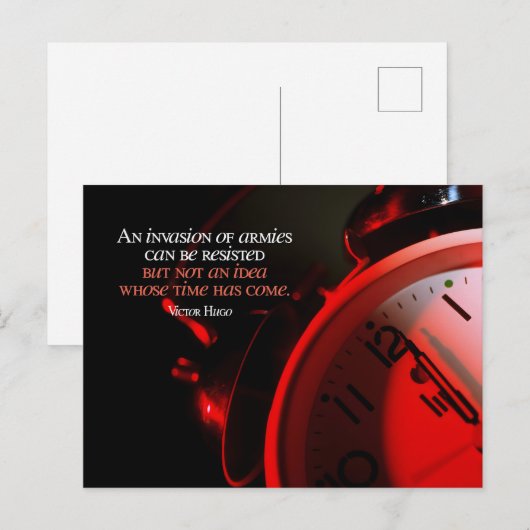 Victor Hugo Inspirerend citaat "Ideeën" Briefkaart (Voorkant / Achterkant)