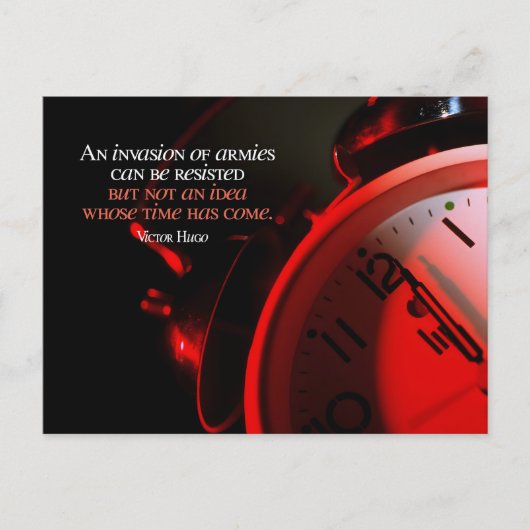 Victor Hugo Inspirerend citaat "Ideeën" Briefkaart (Voorkant)