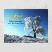 Victor Hugo Inspirerend citaat "Lachen" Briefkaart (Voorkant)