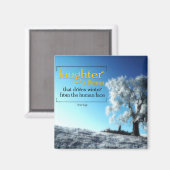 Victor Hugo Inspirerend citaatmagneet "lachen" Magneet (Voorkant / Achterkant)