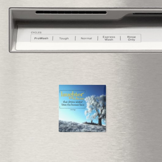 Victor Hugo Inspirerend citaatmagneet "lachen" Magneet (Insitu (Vaatwasser))