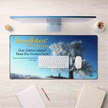Victor Hugo Inspirerend Quote Desk Mat