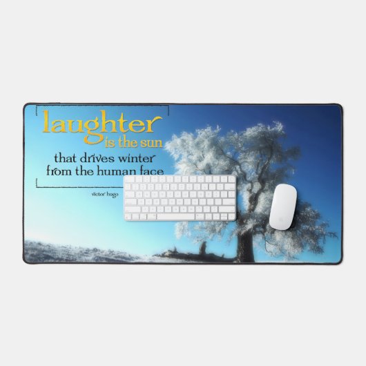 Victor Hugo Inspirerend Quote Desk Mat (Keyboard & Muis)