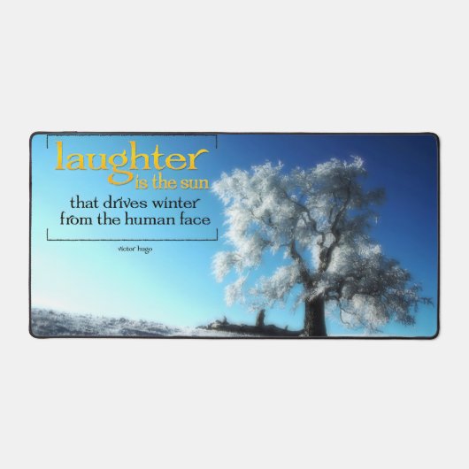 Victor Hugo Inspirerend Quote Desk Mat (Voorkant)