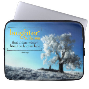 Victor Hugo Inspirerend Quote Laptop Sleeve