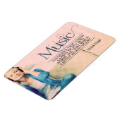 Victor Hugo Inspirerend Quote "Muziek" Flexibel Magneet (Linkerzijde)