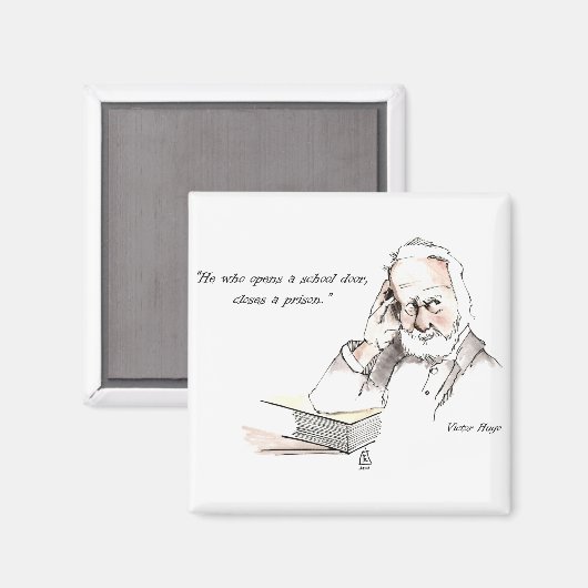 Victor Hugo magneet (Voorkant / Achterkant)