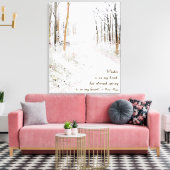 Victor Hugo over de winter Canvas Afdruk (Insitu (Woonkamer))