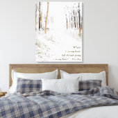 Victor Hugo over de winter Canvas Afdruk (Insitu (Slaapkamer))