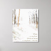 Victor Hugo over de winter Canvas Afdruk (Voorkant)