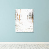 Victor Hugo over de winter Canvas Afdruk (Insitu (Houten vloer))