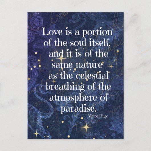 Victor Hugo Poem Briefkaart (Voorkant)