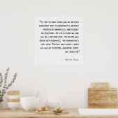 Victor Hugo Quote Poster (Keuken)