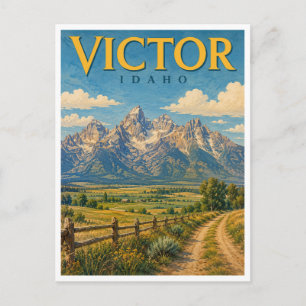 Victor Idaho Teton Valley GeoSaga Briefkaart