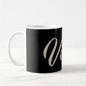 Victor Name whitegold Tasse Teetasse Kaffeetasse Koffiemok (Links)