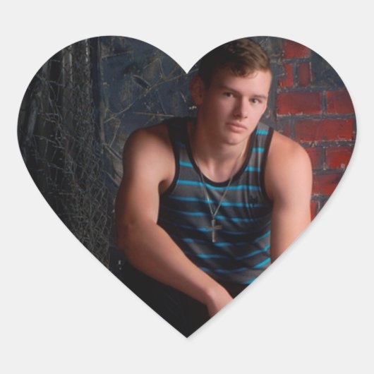 Victor Neil Jones senior afbeeldingen Hart Sticker (Voorkant)