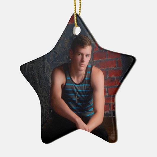 Victor Neil Jones senior afbeeldingen Keramisch Ornament (Links)