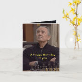 Victor Newman Birthday Card Kaart (Gele Bloem)