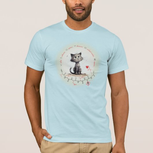 VICTOR peptide - kat 2, aangepaste tekst T-shirt (Voorkant)