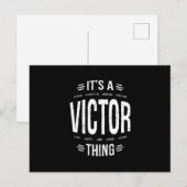 Victor Persoonlijke naam Birthday Gift Briefkaart (Voorkant / Achterkant)