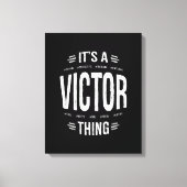 Victor Persoonlijke naam Birthday Gift Canvas Afdruk (Voorkant)