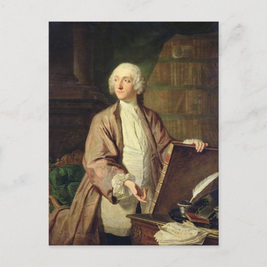 Victor Riquetti , Marquis of Mirabeau, 1743 Briefkaart (Voorkant)