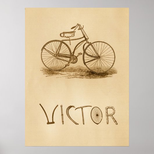  Victor Safety Bicycles en kunstPoster Poster (Voorkant)