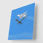 Victor V Bomber Wall Clock Vierkante Klok (Hoek)