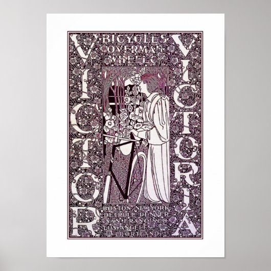 Victor, Victoria Bicycle Posterr van Will Bradley Poster (Voorkant)