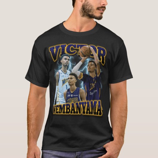 Victor Wembanyama Bootleg90's Tshirt (Voorkant)