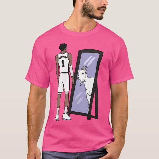 Victor Wembanyama spiegelgeit T-shirt (Voorkant)
