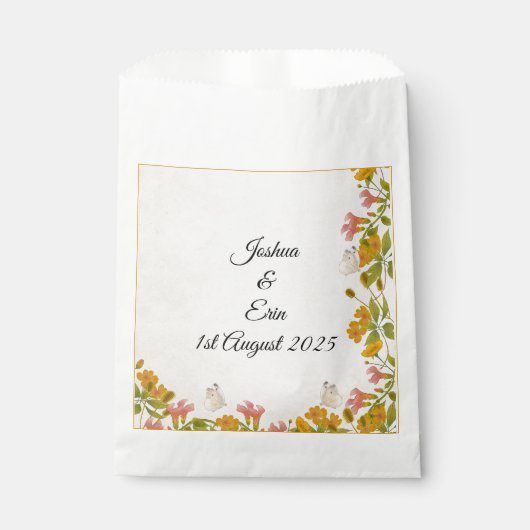 Victorain Meadow gele gunstzak Bedankzakje (Voorkant)