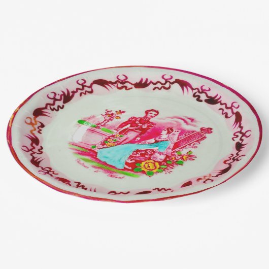 Victoria & Albert Disposable Party Borden Papieren Bordje (Gekanteld)