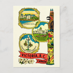 Victoria BC Antieke Ansichtkaart Briefkaart