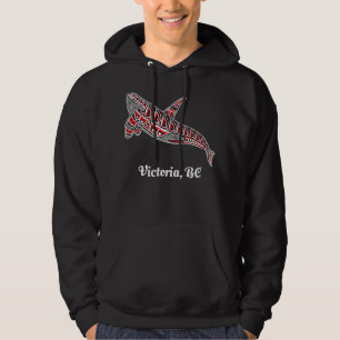 Victoria, BC Canada, inheemse Orca Killer Whal Hoodie