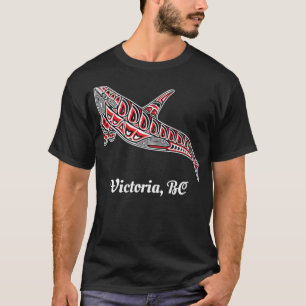 Victoria, BC Canada, inheemse Orca Killer Whal T-shirt
