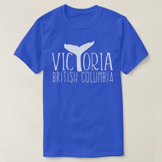 Victoria BC Canada Whale Watching Tail British Col T-shirt (Design voorkant)