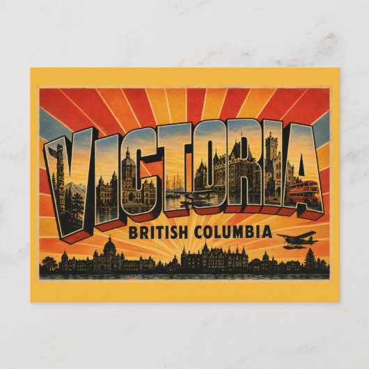 Victoria BC Hoofdstad Briefkaart (Voorkant)