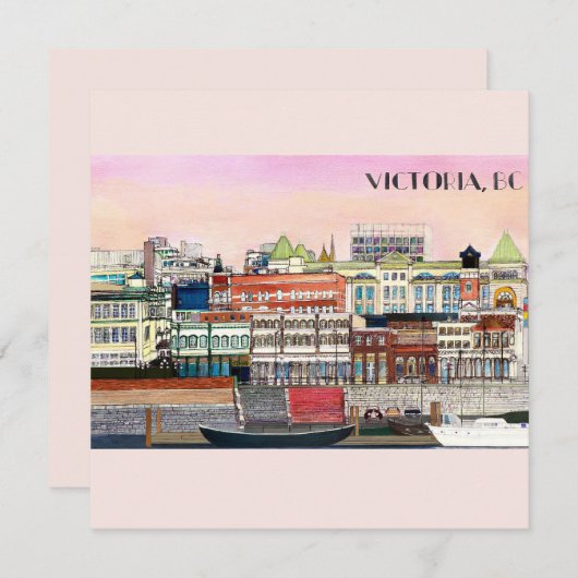 Victoria, BC Metropolitan Printable Kaart (Voorkant / Achterkant)
