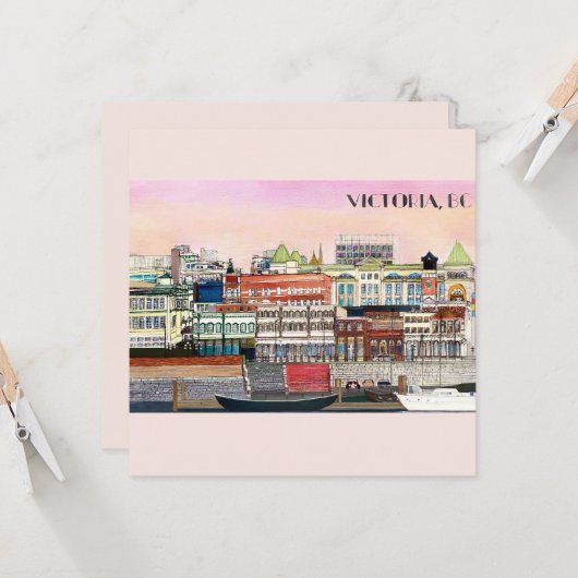 Victoria, BC Metropolitan Printable Kaart (Voorkant / Achterkant in situ)