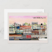 Victoria BC Metropolitan Travel Briefkaart (Voorkant / Achterkant)