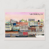 Victoria BC Metropolitan Travel Briefkaart (Voorkant)