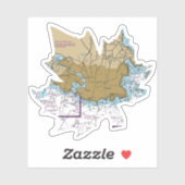 Victoria BC Nautical Chart Sticker (Vel)