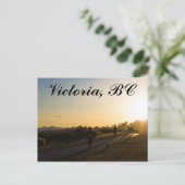 Victoria BC Sunset Briefkaart (Staand voorkant)