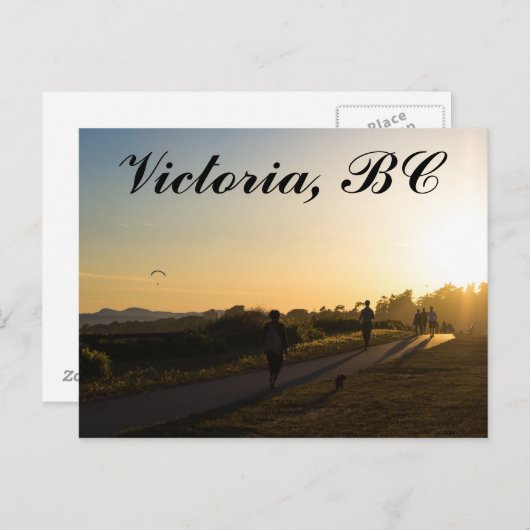 Victoria BC Sunset Briefkaart (Voorkant / Achterkant)
