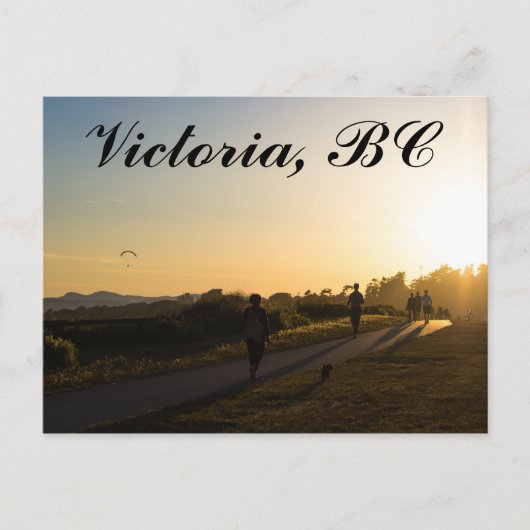 Victoria BC Sunset Briefkaart (Voorkant)