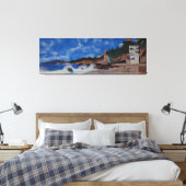 Victoria Beach Laguna pirates tower Canvas Afdruk (Insitu (Slaapkamer))