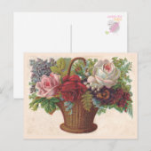 Victoria boeket ansichtkaart briefkaart (Voorkant / Achterkant)