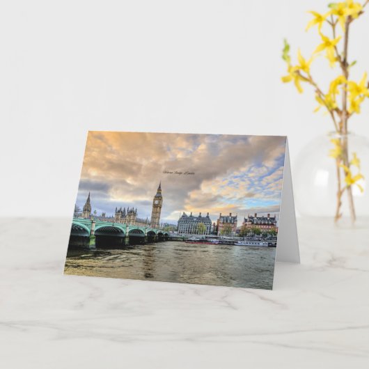 Victoria Bridge, Londen, Engeland Kaart (Gele Bloem)