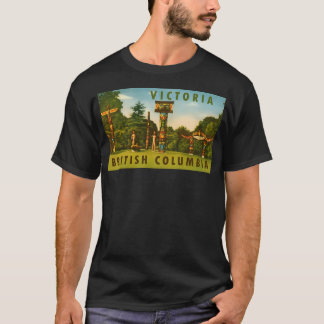 Victoria British Columbia BC Vintage Travel Decal T-shirt